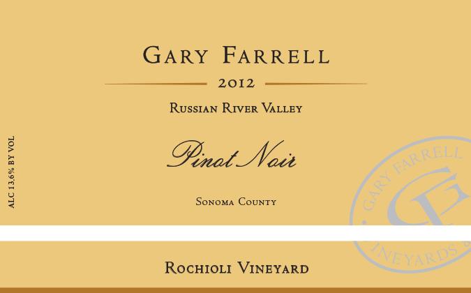 TABC label artwork for Gary Farrell Pinot Noir - Rochioli