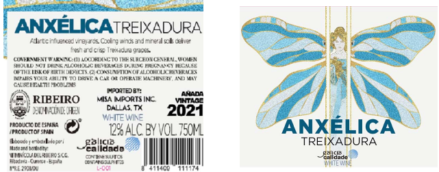 TABC label artwork for ANXELICA TREIXADURA