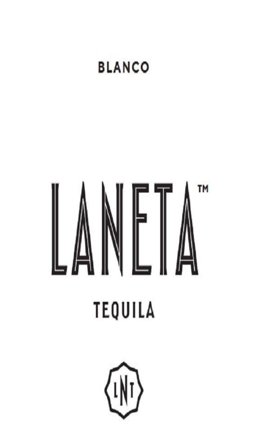 TABC label artwork for Laneta Blanco Tequila