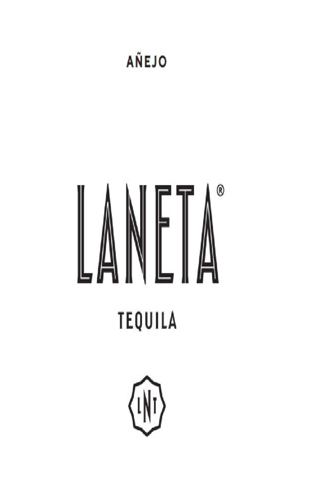 TABC label artwork for Laneta Anejo Tequila