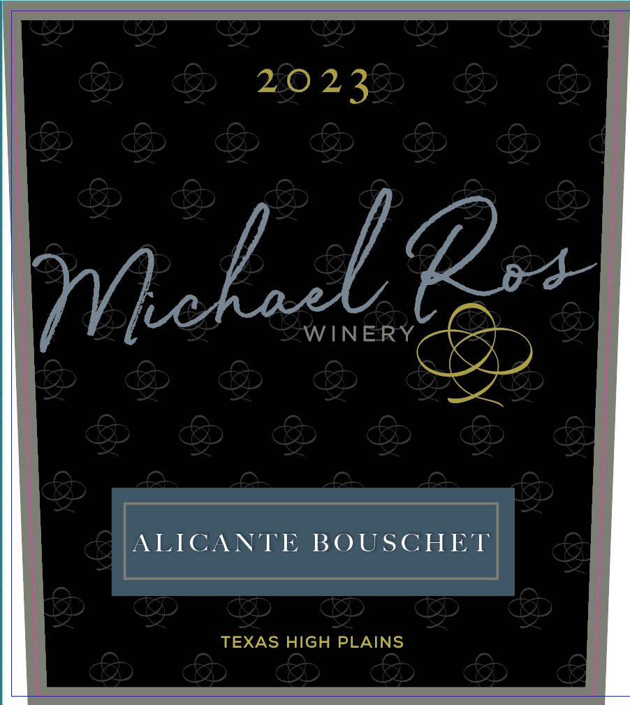 TABC label artwork for Michael Ros Winery Alicante Bouschet