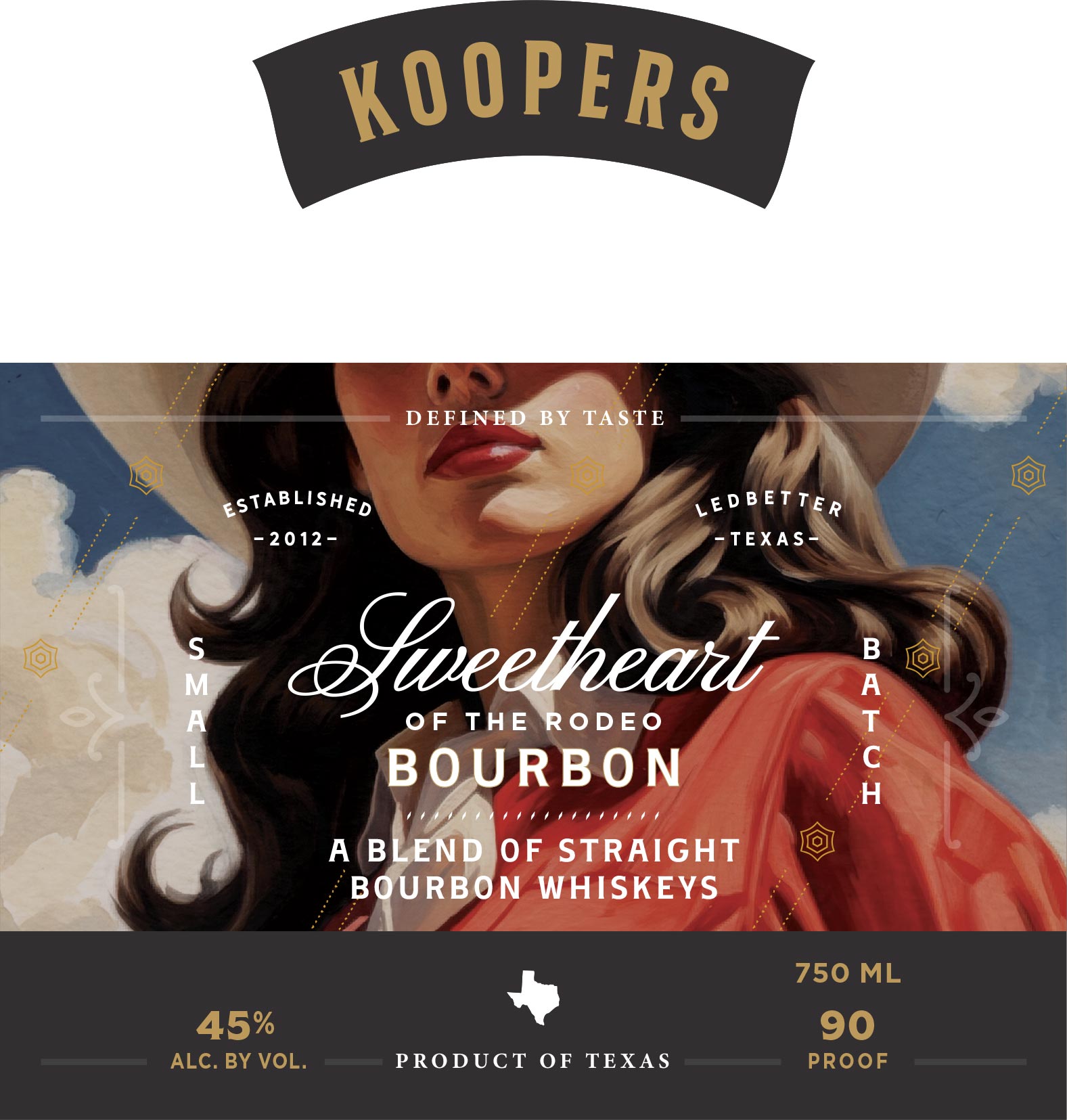 TABC label artwork for Sweetheart of the Rodeo