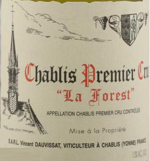 TABC label artwork for VINCENT DAUVISSAT LA FOREST