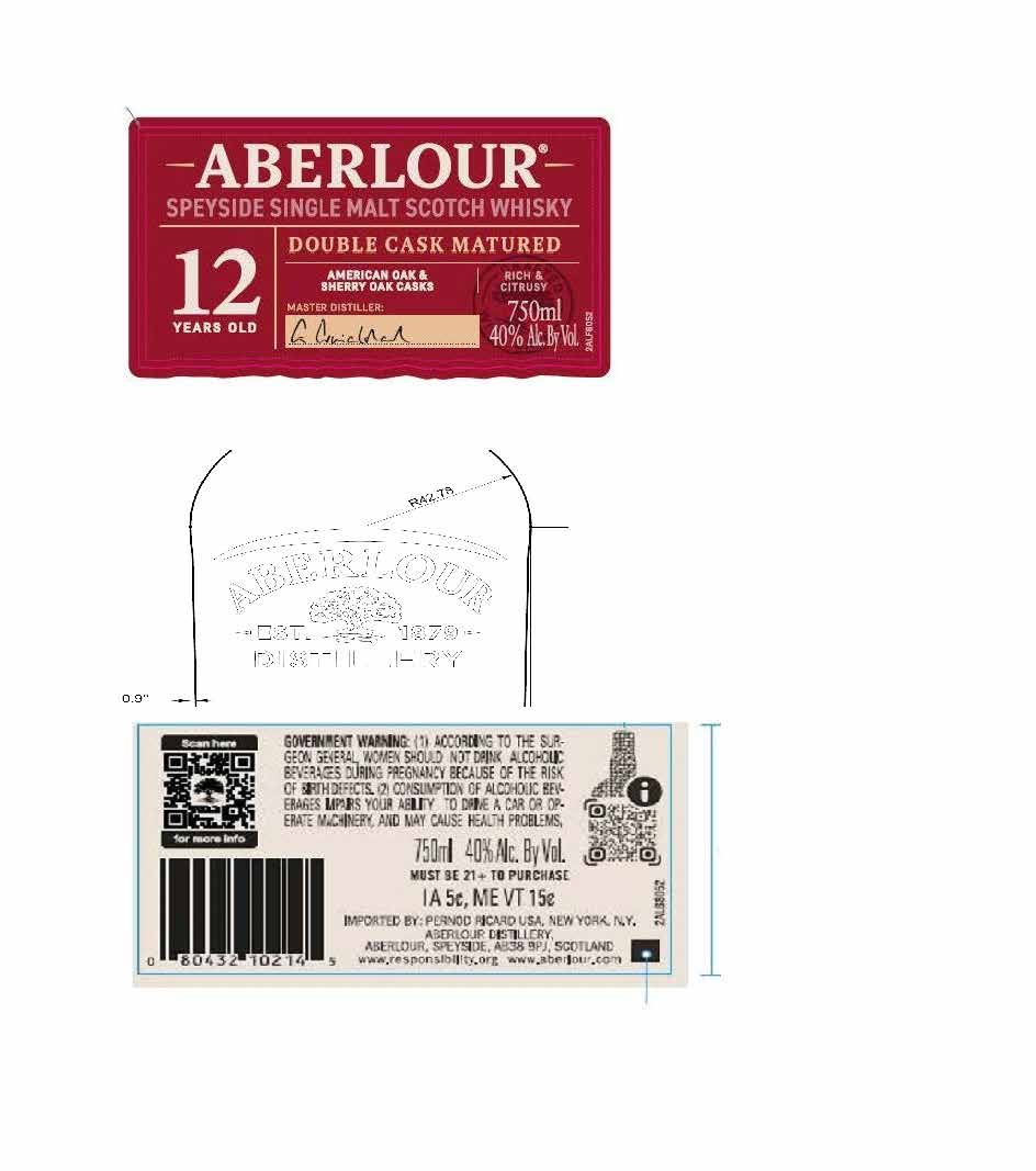 TABC label artwork for Aberlour 12 YO Double Cask Scotch Whisky