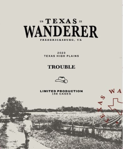 TABC label artwork for Texas Wanderer Trouble