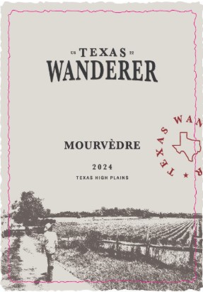 TABC label artwork for Texas Wanderer Wines Mourvedre