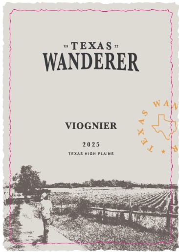 TABC label artwork for Texas Wanderer Wines Viognier
