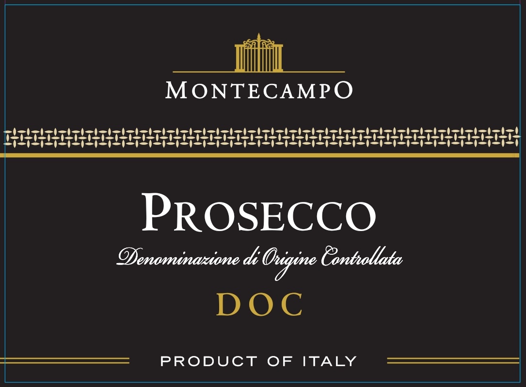 TABC label artwork for Montecampo Prosecco