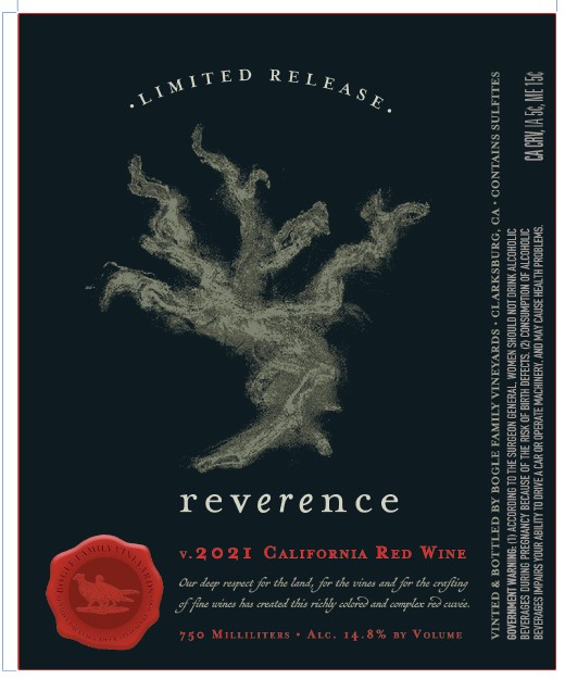 TABC label artwork for Bogle Reverence Red Wine