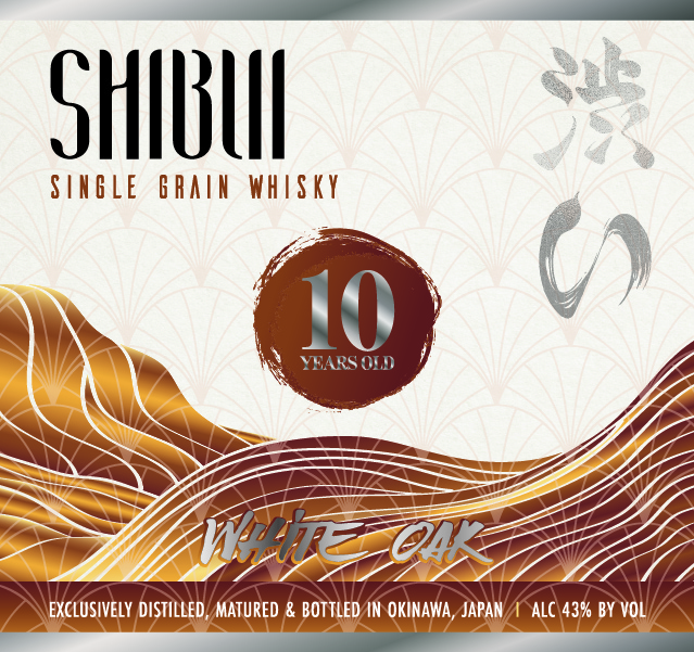 TABC label artwork for Shibui Whisky White Oak 10 Years Old
