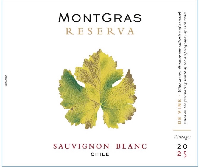TABC label artwork for Montgras Reserva Sauvignon Blanc 2025