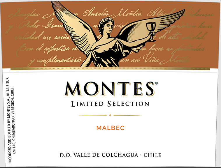 TABC label artwork for Montes Limited Selection Malbec