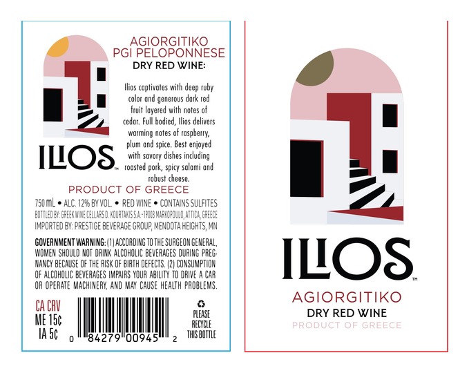 TABC label artwork for ILIOS AGIORGITIKO