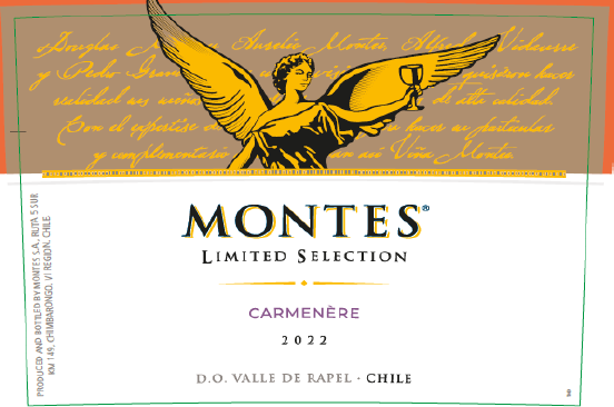 TABC label artwork for MONTES LIMITED SELECTION CARMENERE