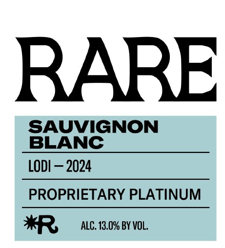 TABC label artwork for Rare Proprietary Platinum Sauvignon Blanc