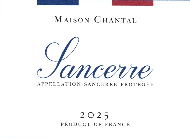 TABC label artwork for Maison Chantal Sancerre 2025 Sauvignon Blanc
