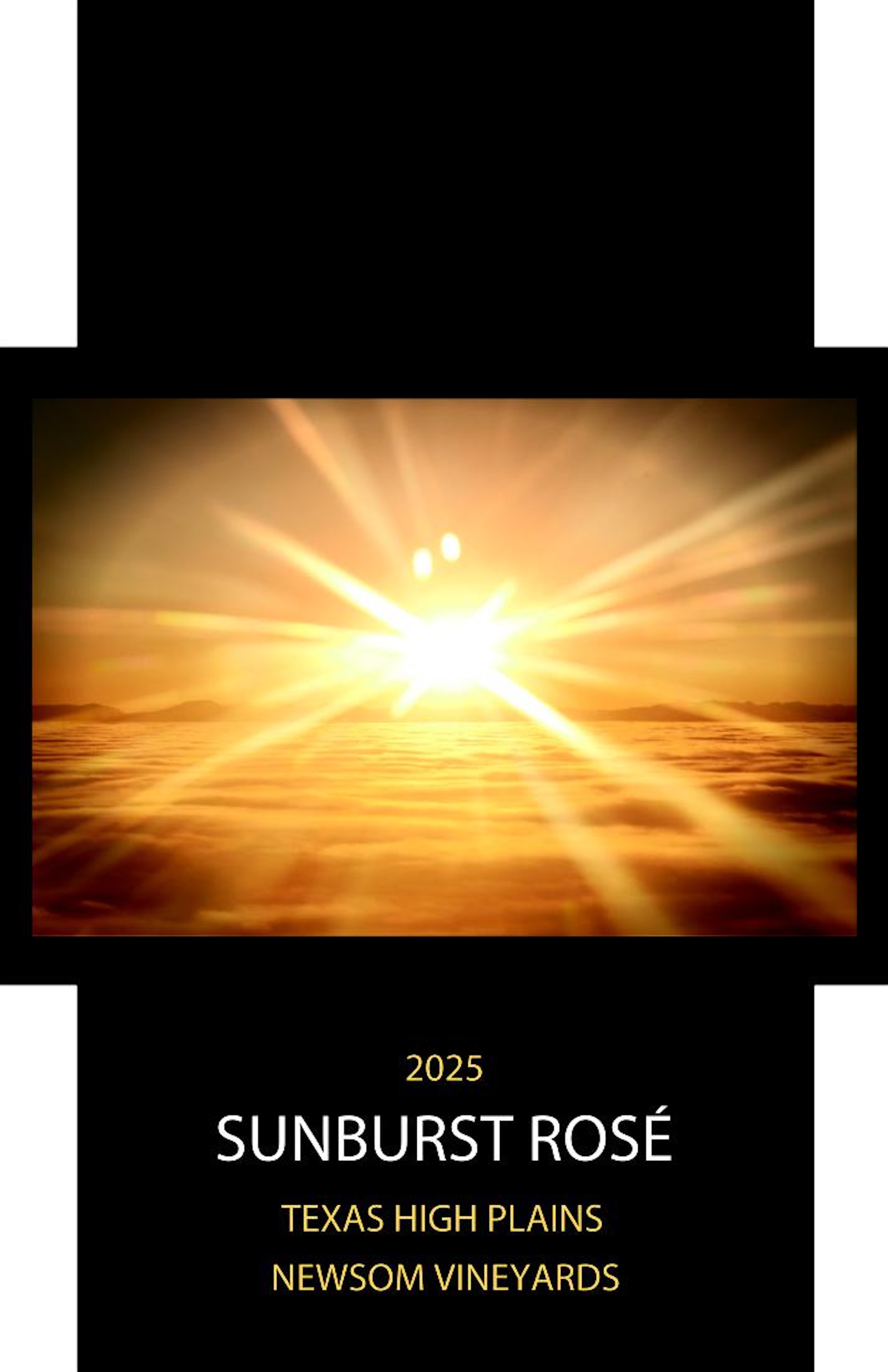 TABC label artwork for Whatley Wines Sunburst Rosé