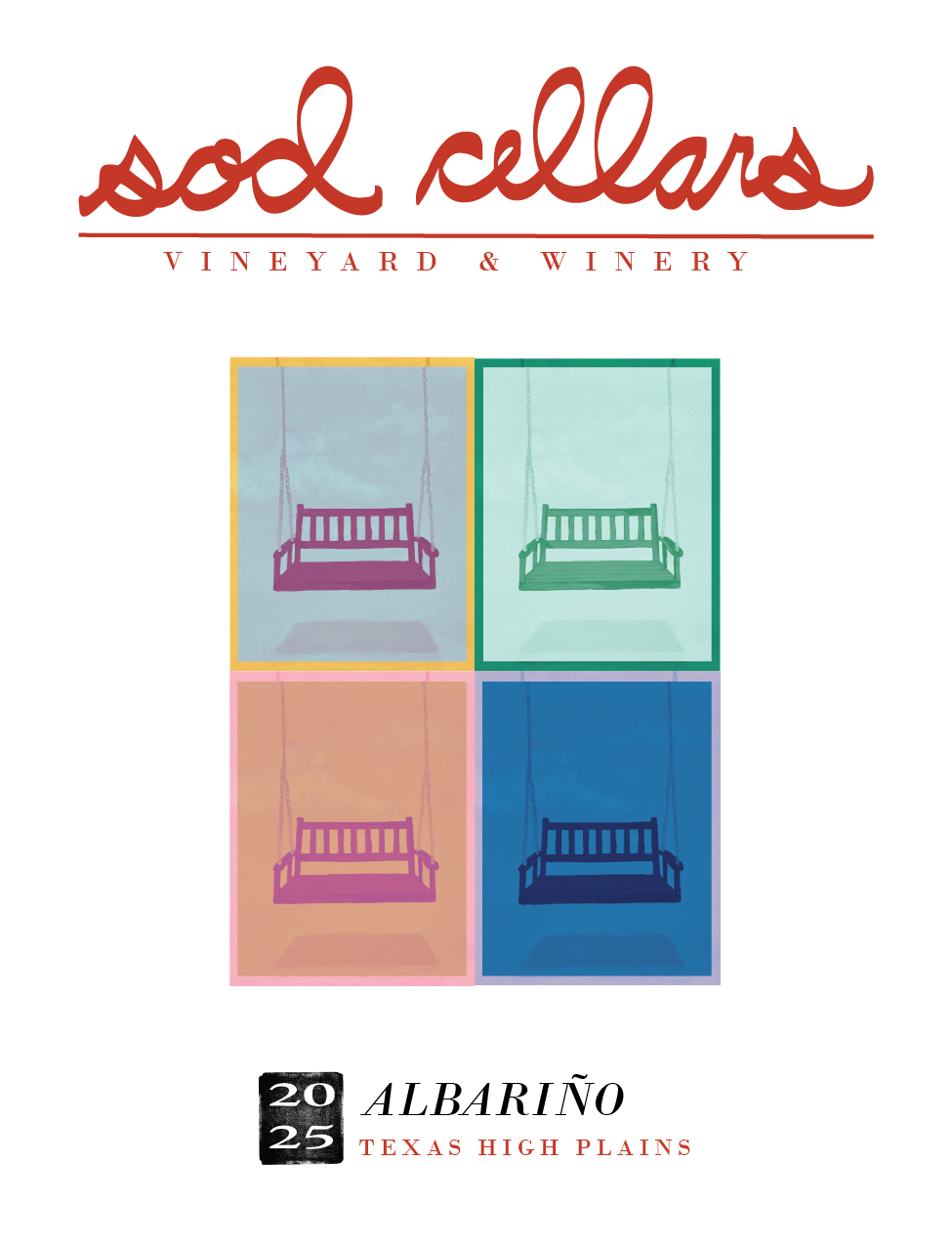 TABC label artwork for Sod Cellars 2025 Albarino