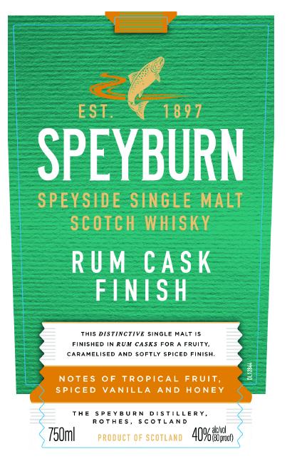 TABC label artwork for Speyburn Rum Cask Finish