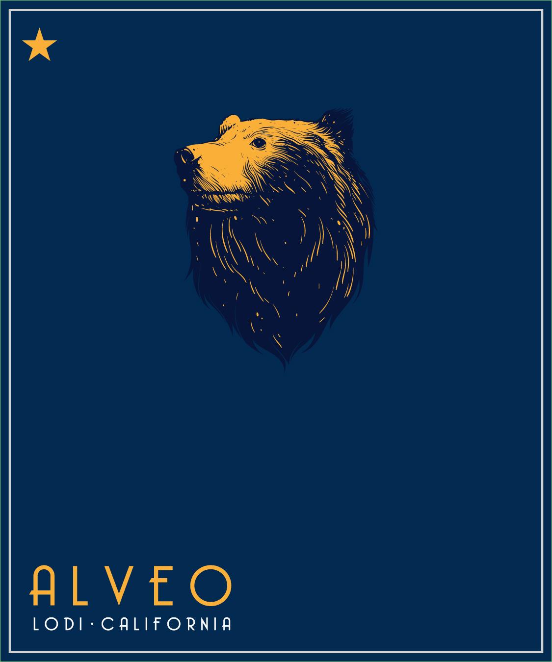 TABC label artwork for Alveo Zinfandel