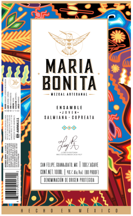 TABC label artwork for Maria Bonita Ensamble Joven