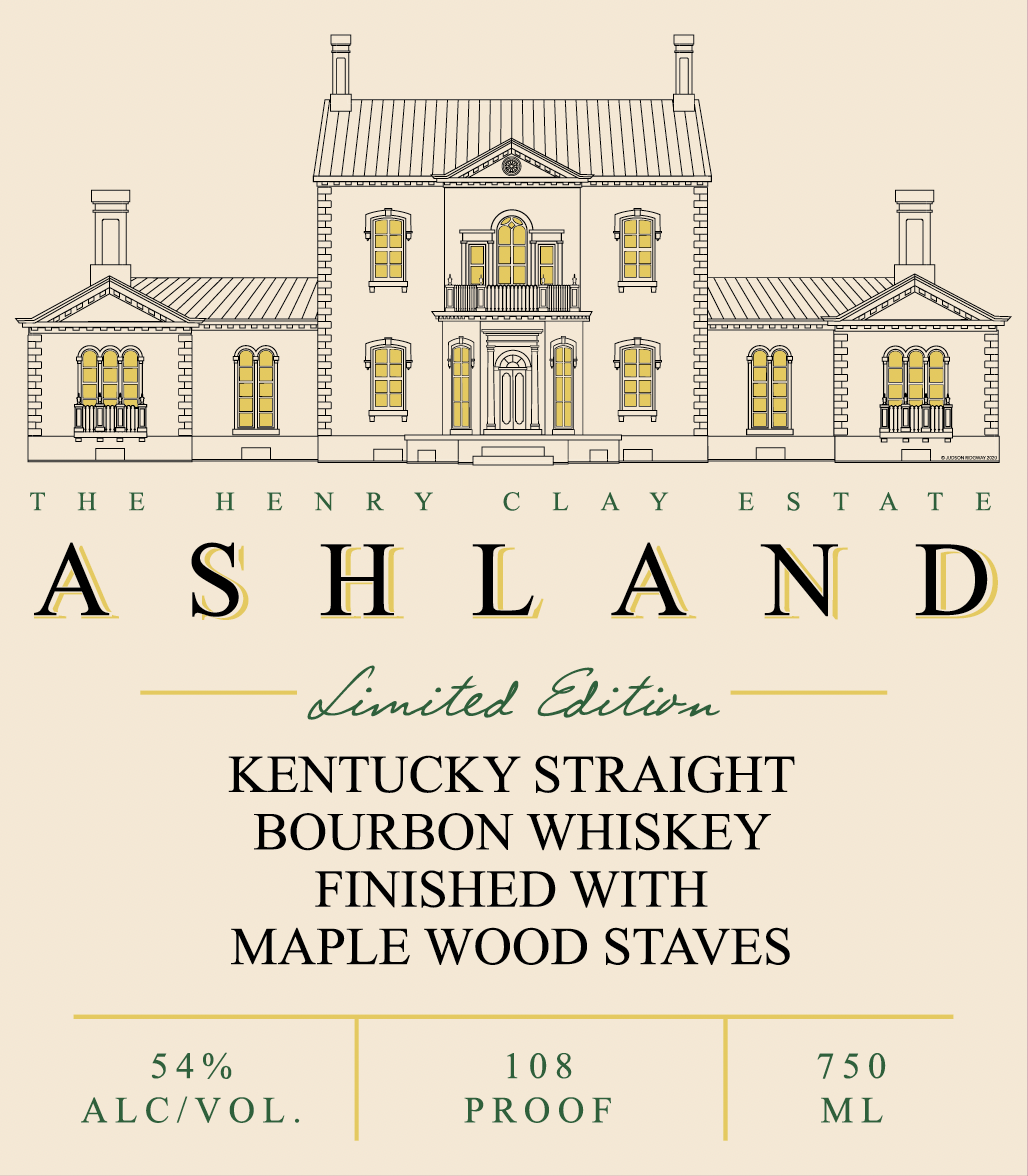 TABC label artwork for Ashland Limited Edition Kentucky Straight Bourbon Whiskey