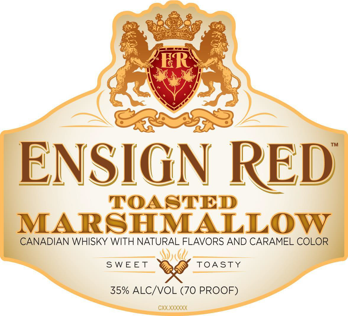 TABC label artwork for Ensign Red Toasted Marshmallow