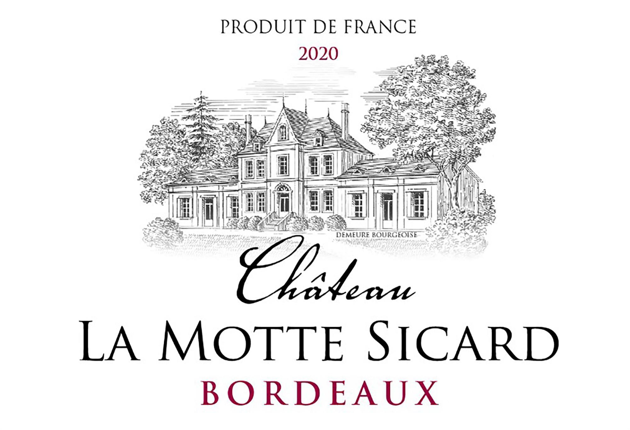 TABC label artwork for Chateau La Motte Sicard