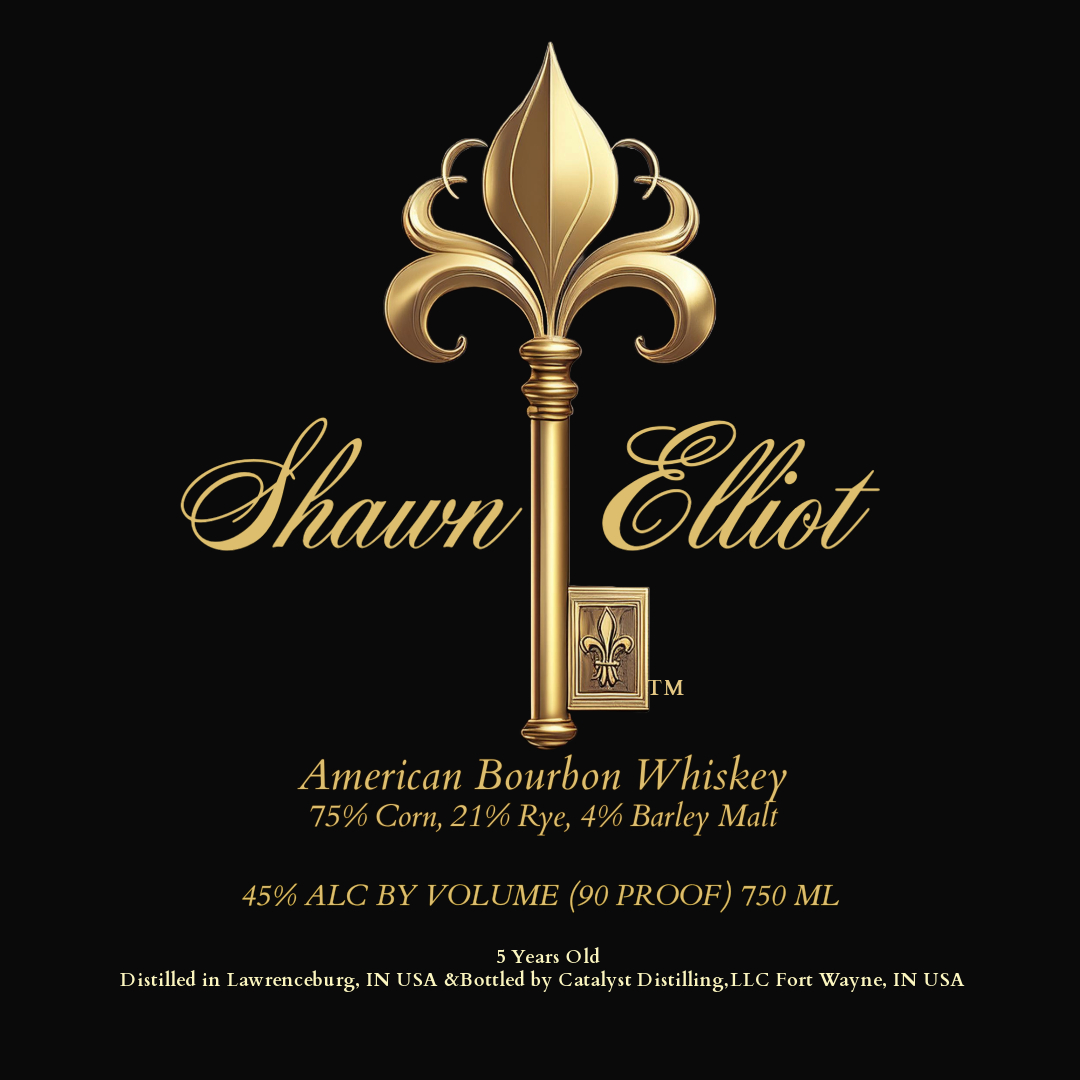 TABC label artwork for Shawn Elliot American Bourbon