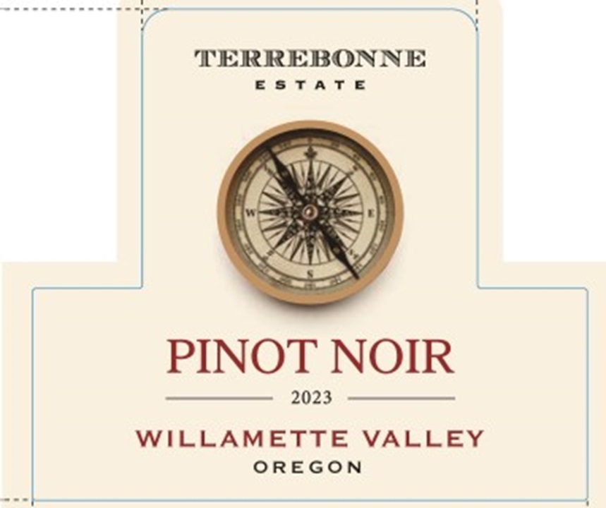 TABC label artwork for TERREBONNE ESTATE PINOT NOIR