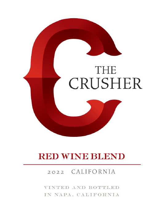 TABC label artwork for The Crusher Red Blend