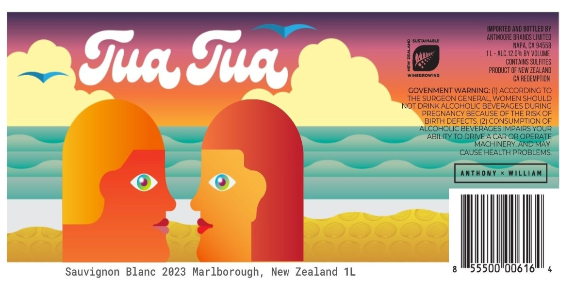 TABC label artwork for TUA TUA Marlborough Sauvignon Blanc