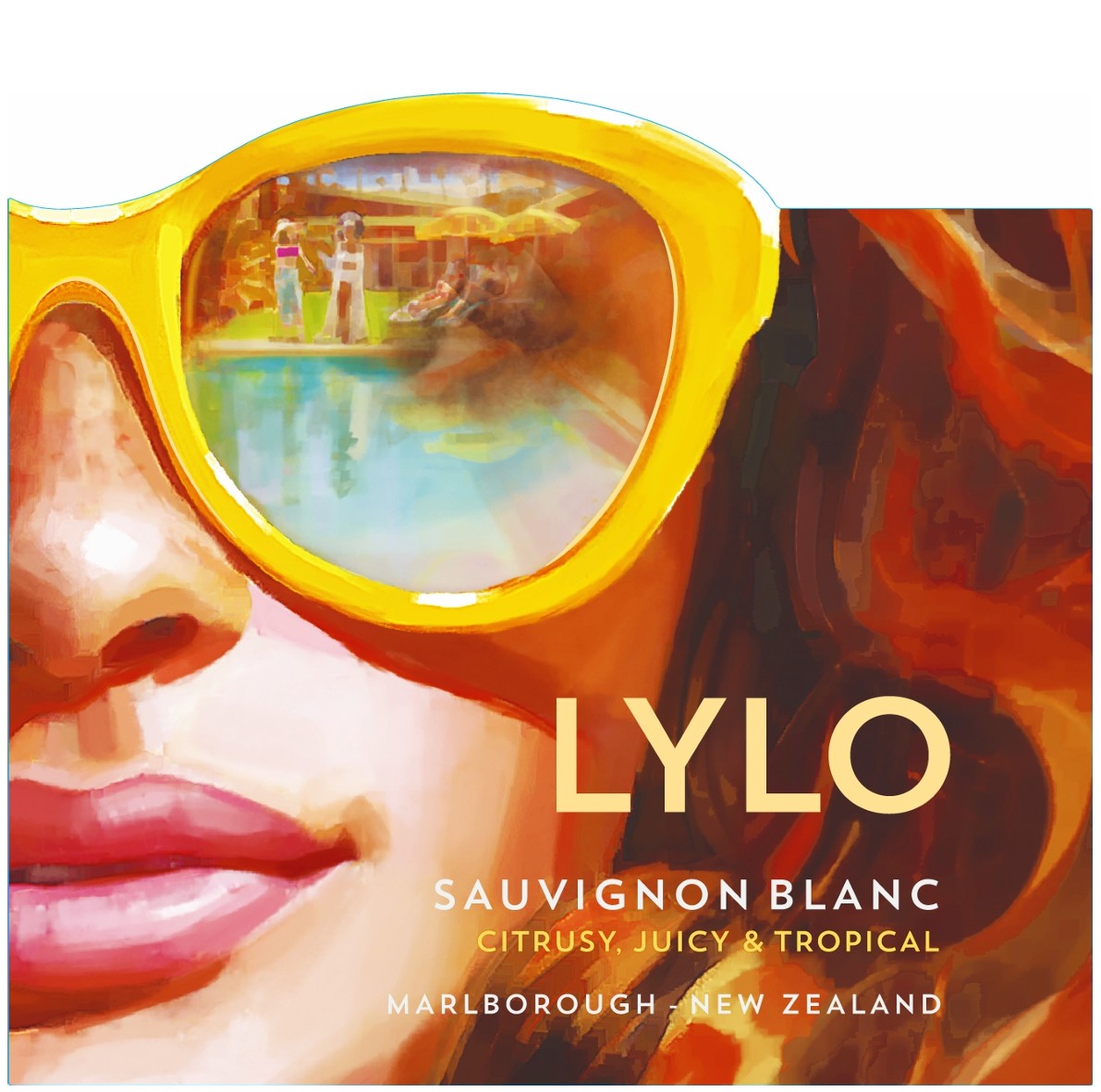 TABC label artwork for Lylo 2024 Malborough New Zealand Sauvignon Blanc