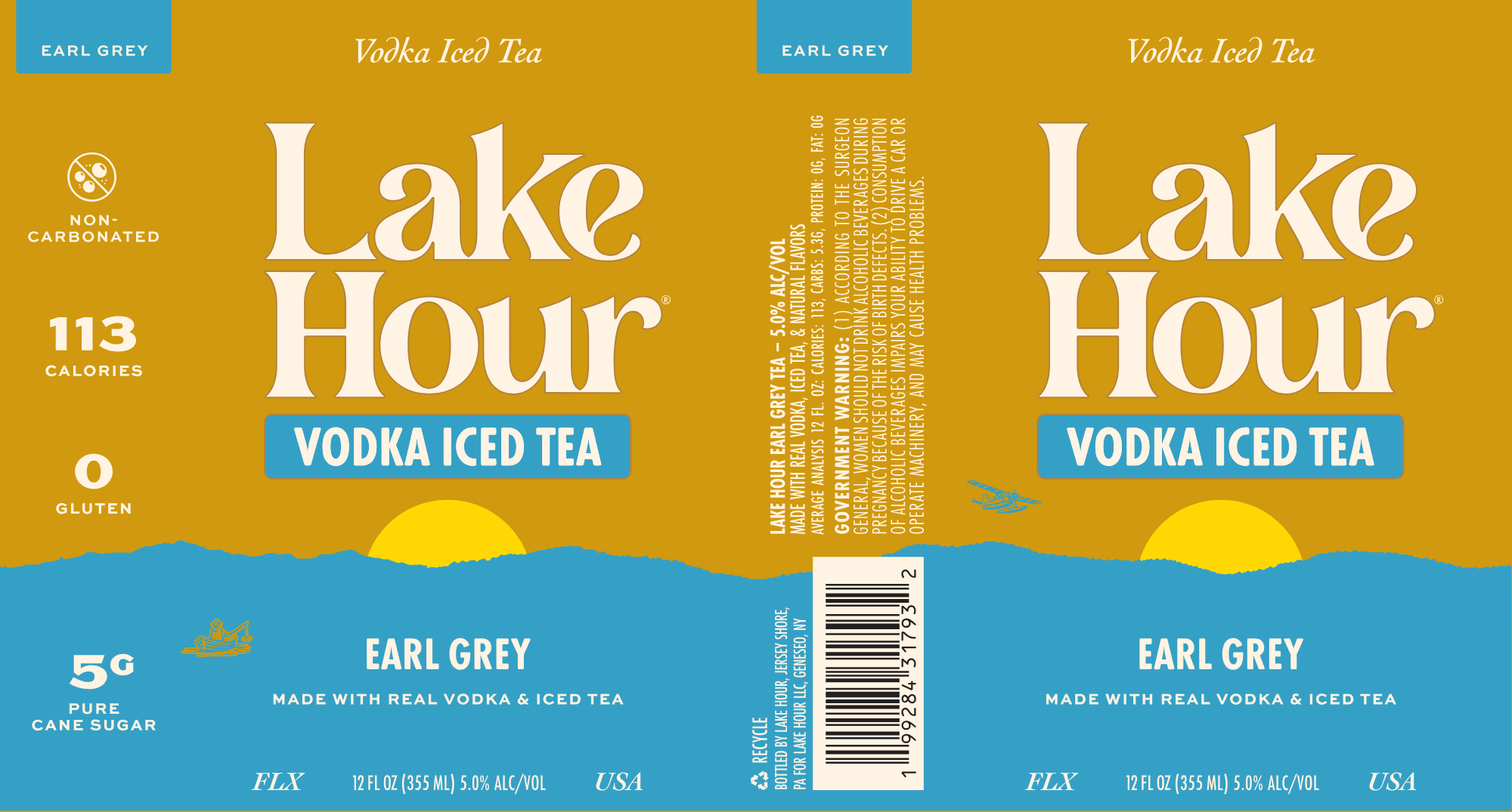 TABC label artwork for Lake Hour Earl Grey Tea