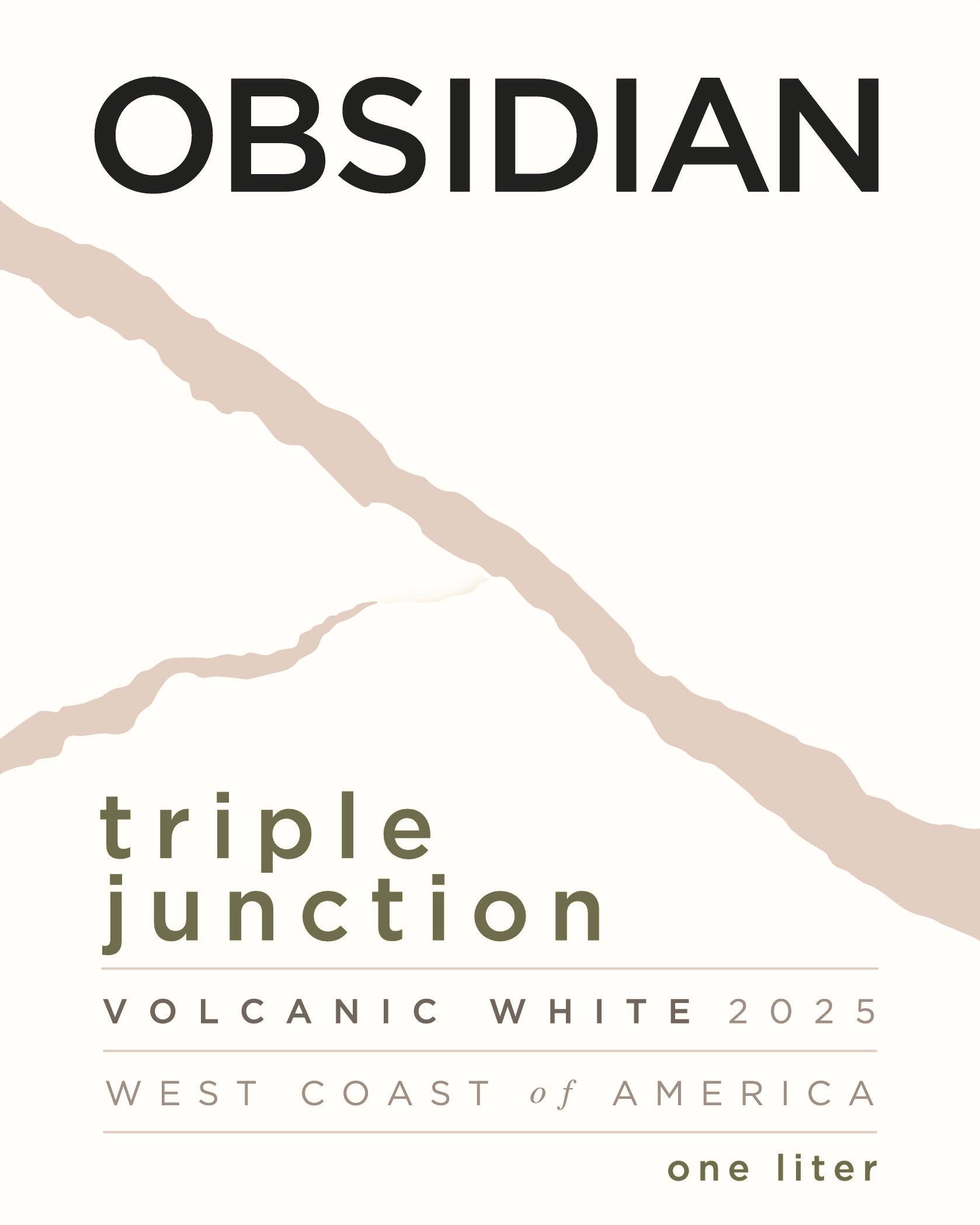 TABC label artwork for Obsidian Triple Junction Volcanic White BIB 0613