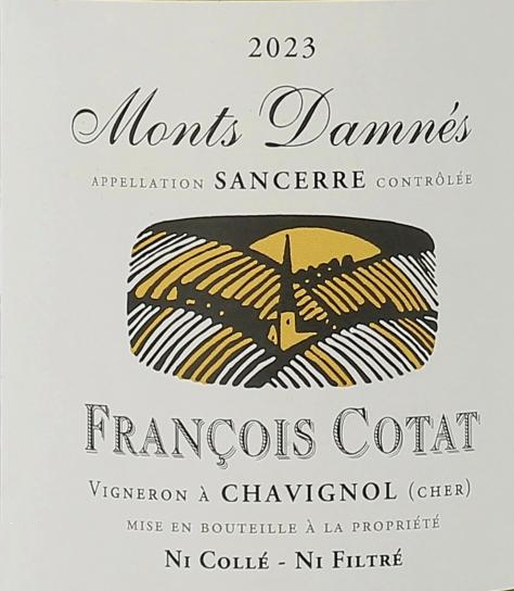 TABC label artwork for FRANCOIS COTAT LES MONTS DAMNES