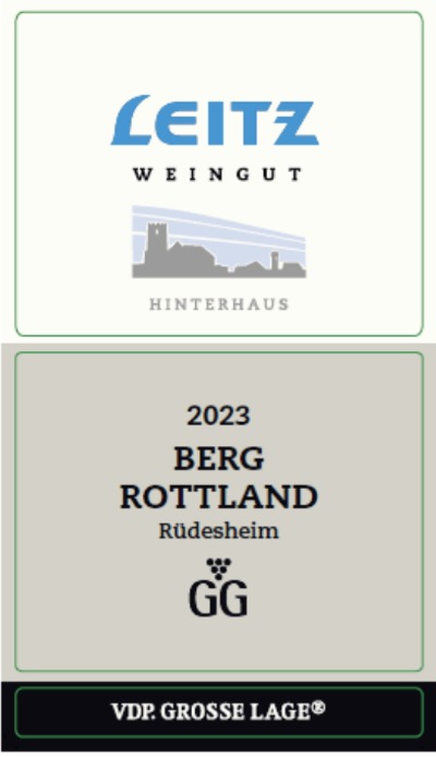 TABC label artwork for Weingut Leitz, Berg Rotland Hinterhaus Riesling