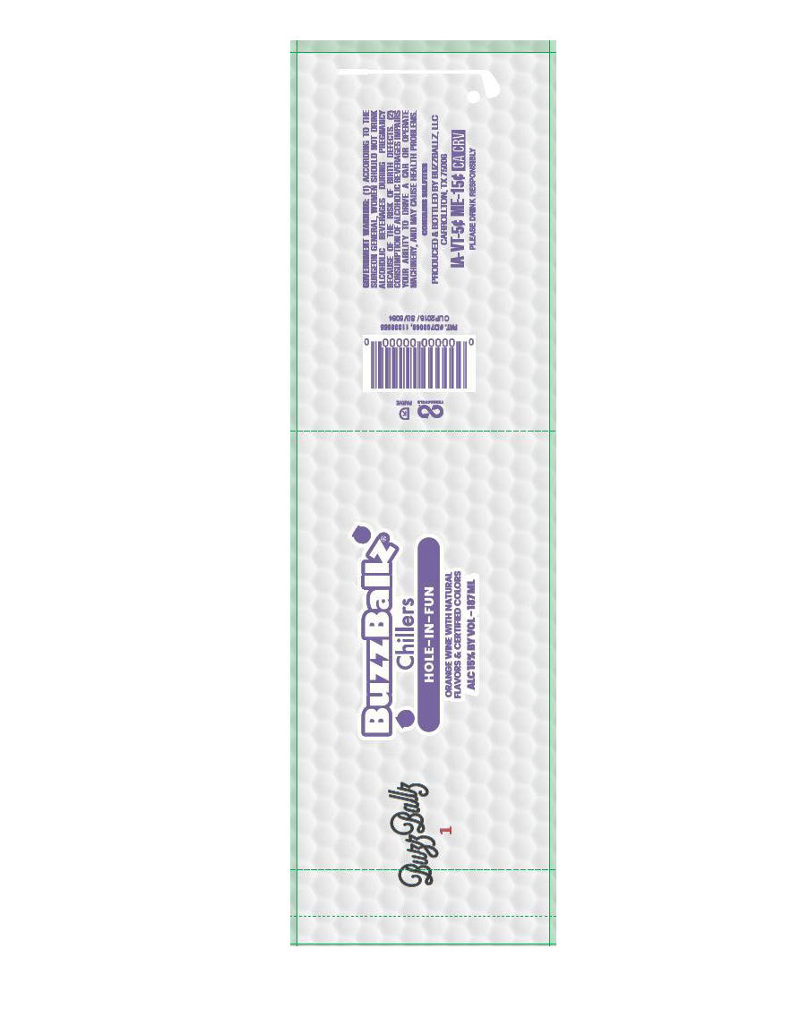 TABC label artwork for BuzzBallz Chillers Hole In Fun
