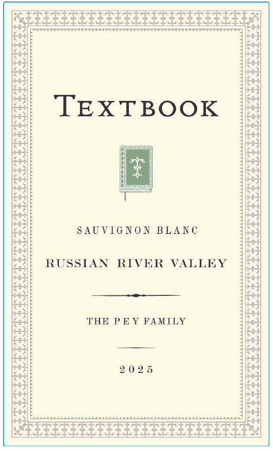 TABC label artwork for Textbook 2025 Russian River Valley Sauvignon Blanc TWE