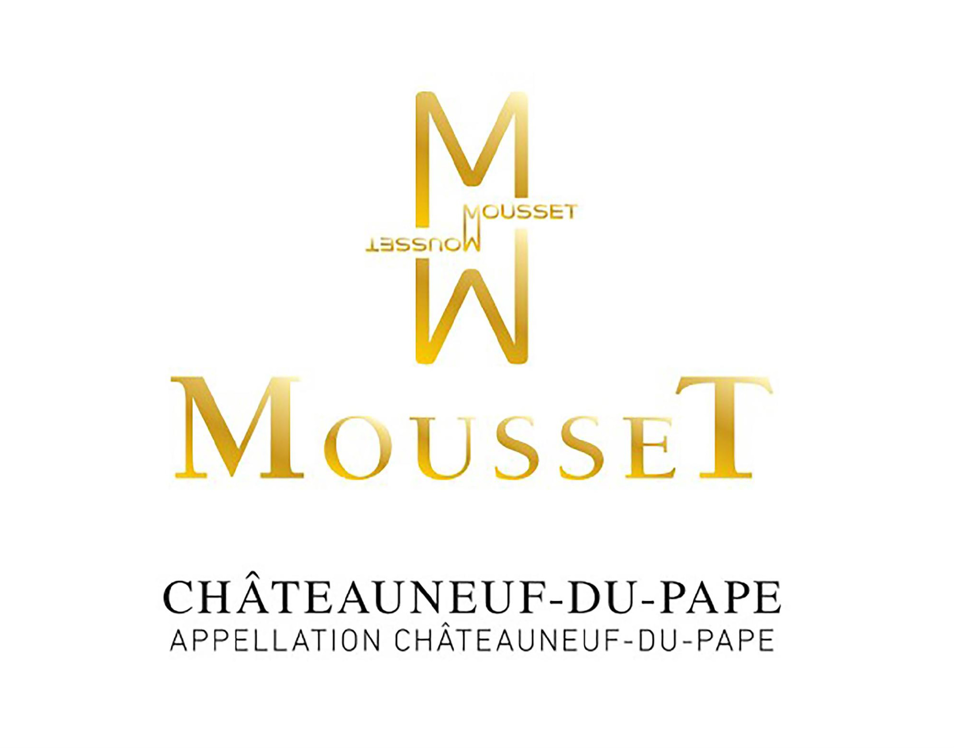 TABC label artwork for Mousset Chateauneuf Du Pape Blanc