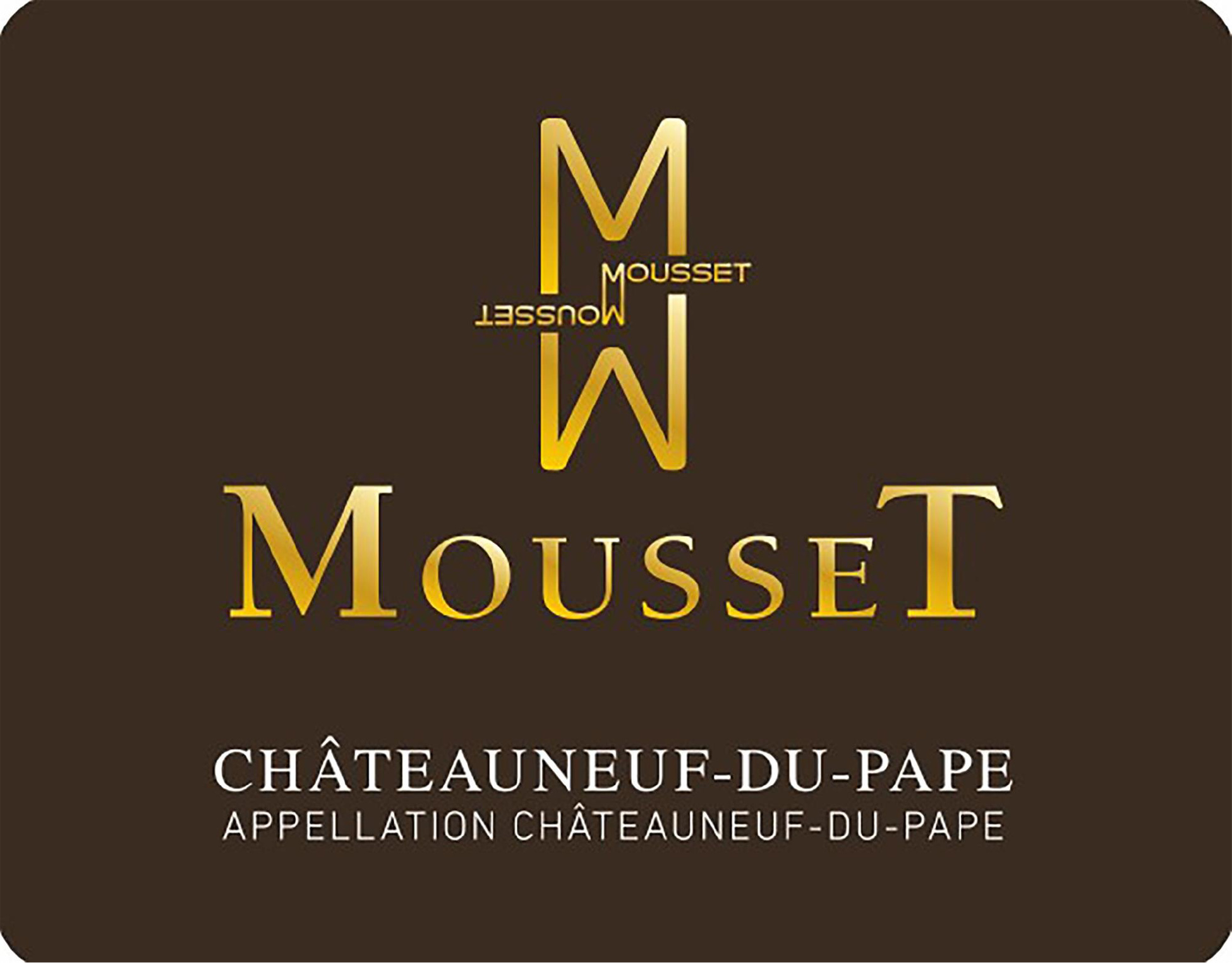 TABC label artwork for Mousset Chateauneuf Du Pape Rouge