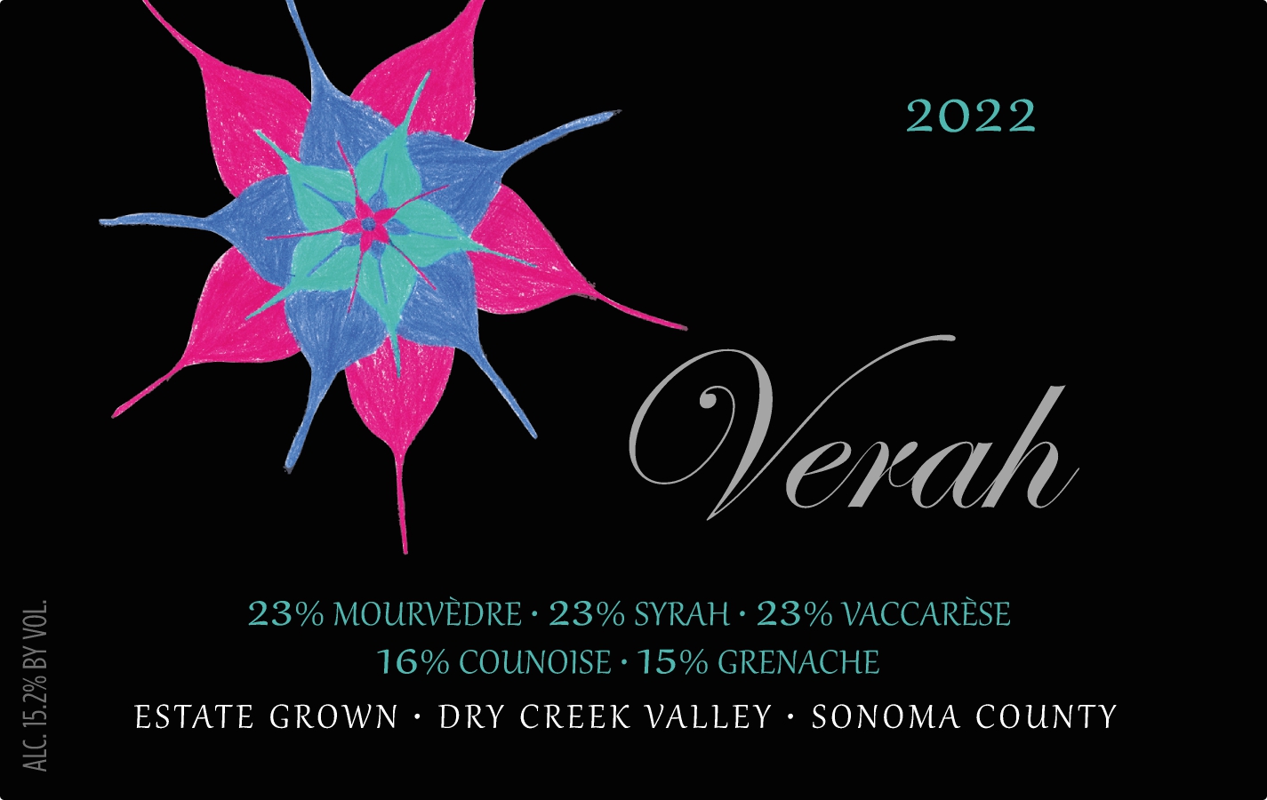 TABC label artwork for Verah