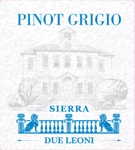 TABC label artwork for Sierra Due Leoni Pinot Grigio