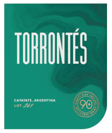 TABC label artwork for 90+ Cellars Lot 240 Torrontes
