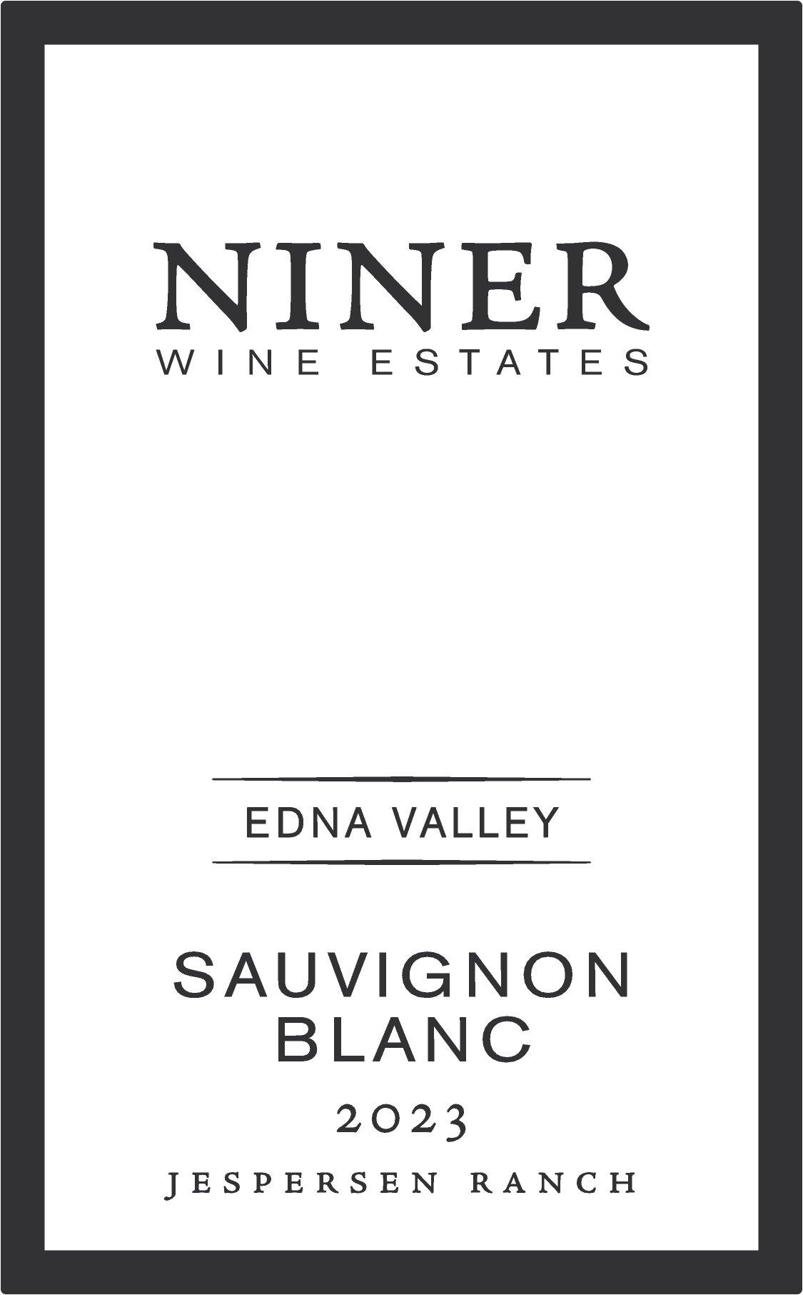 TABC label artwork for Niner Wine Estates Sauvignon Blanc Jespersen Ranch Edna Valley