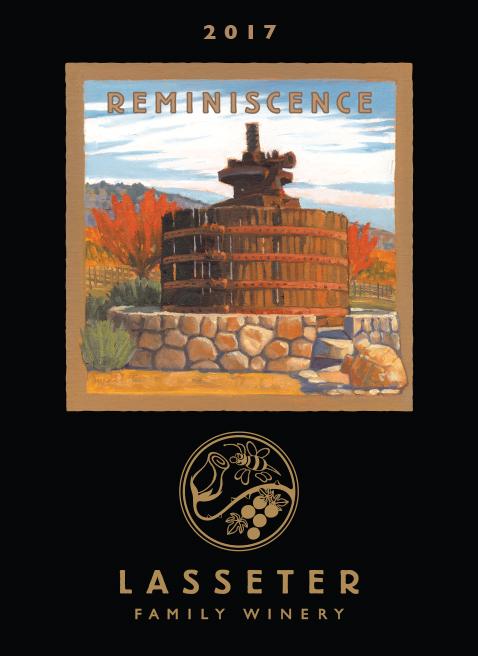 TABC label artwork for Lasseter Family Winery Cabernet Sauvignon, Sonoma Valley, Reminiscence