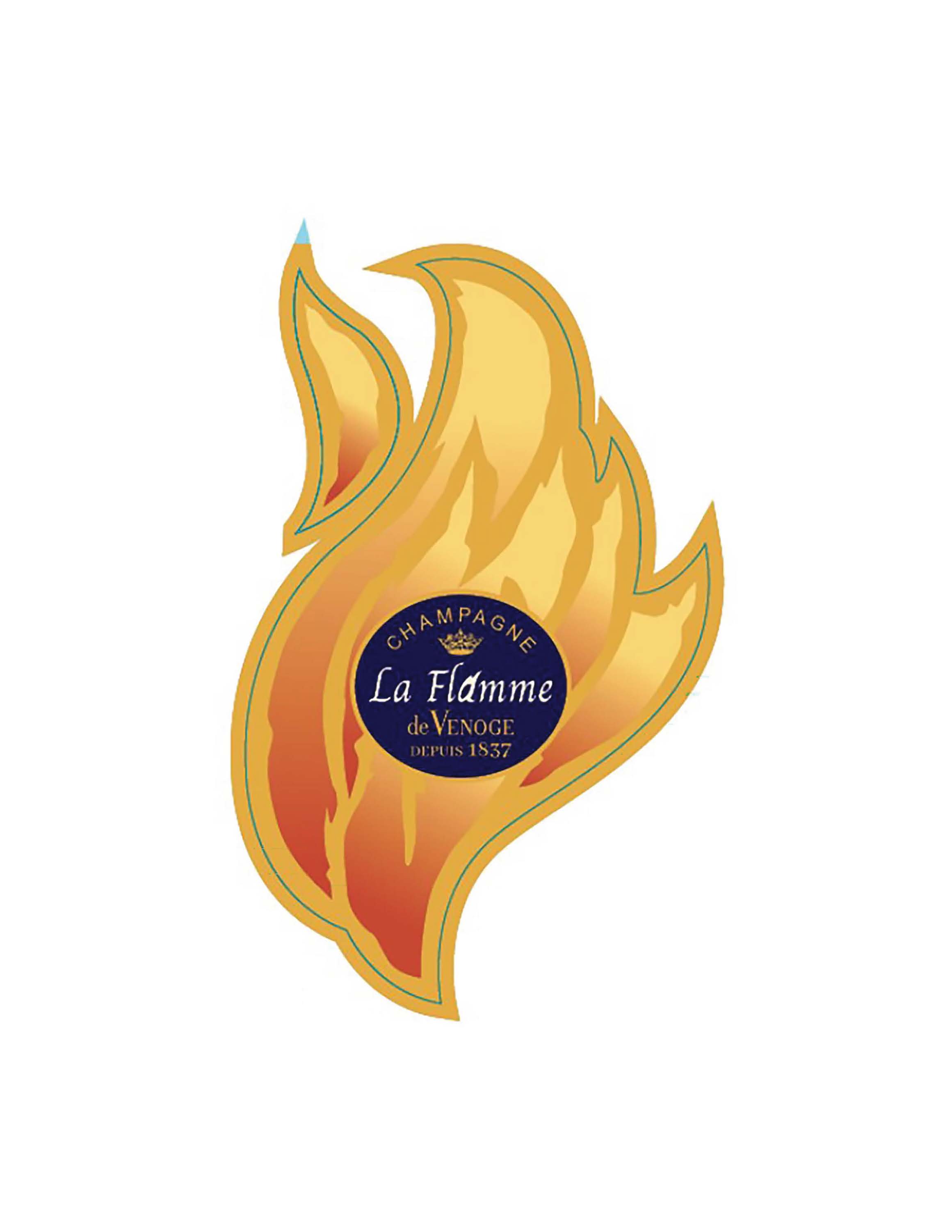 TABC label artwork for De Venoge La Flamme Brut 140th Anniversary Statue of Liberty