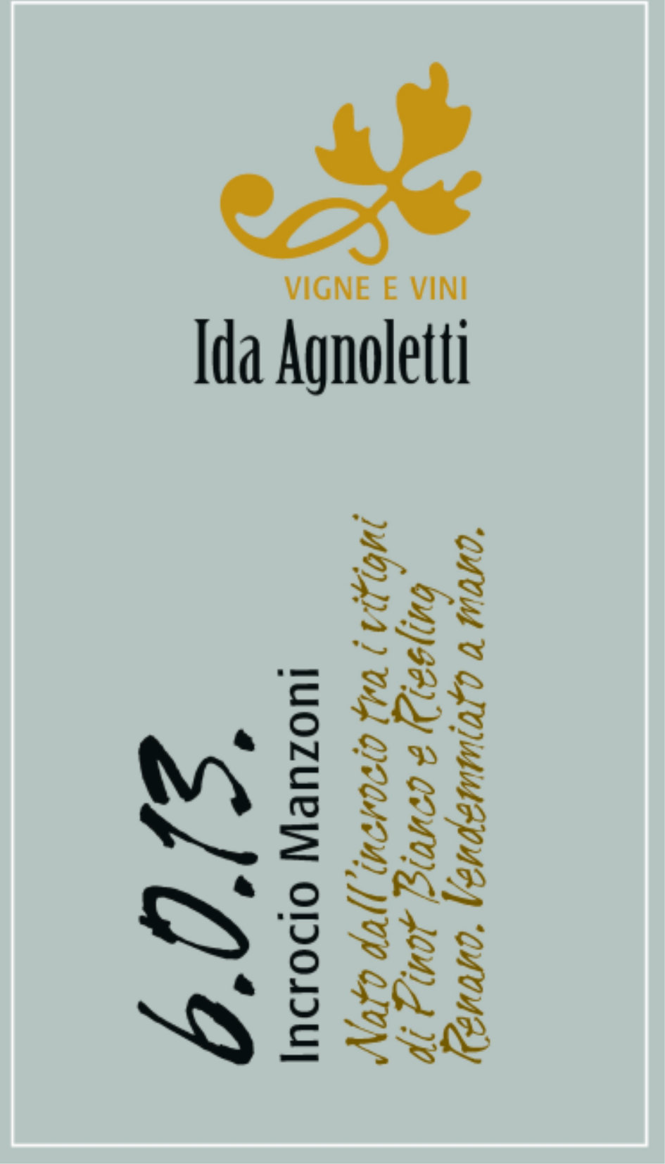 TABC label artwork for Ida Agnoletti Incrocio Manzoni 6.0.13.