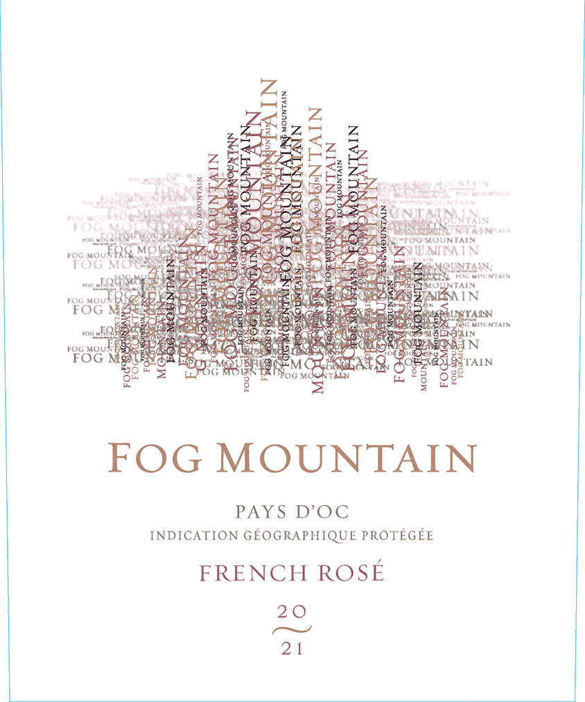 TABC label artwork for Fog Mountain Rose Grenache Pays D'Oc
