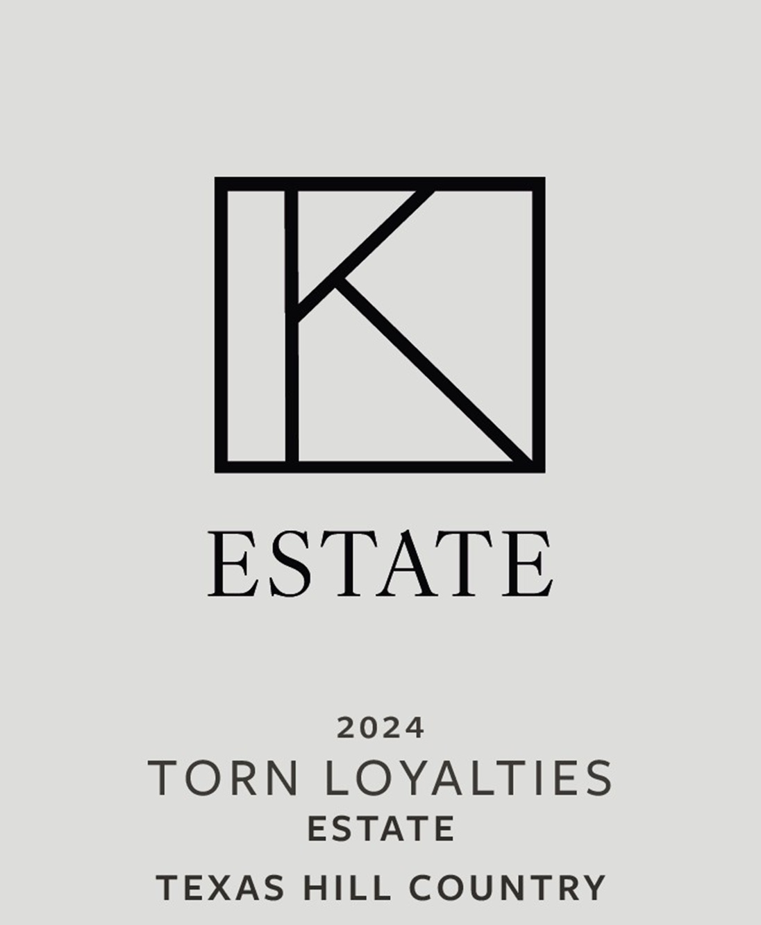 TABC label artwork for 2024 Torn Loyalties